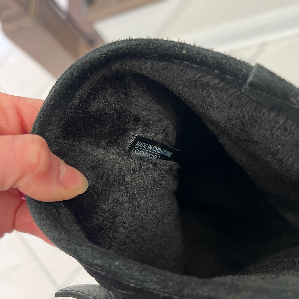 Coach Tanesha Suede Mid-Calf Boot Size 7.5B - Picture 11 of 13